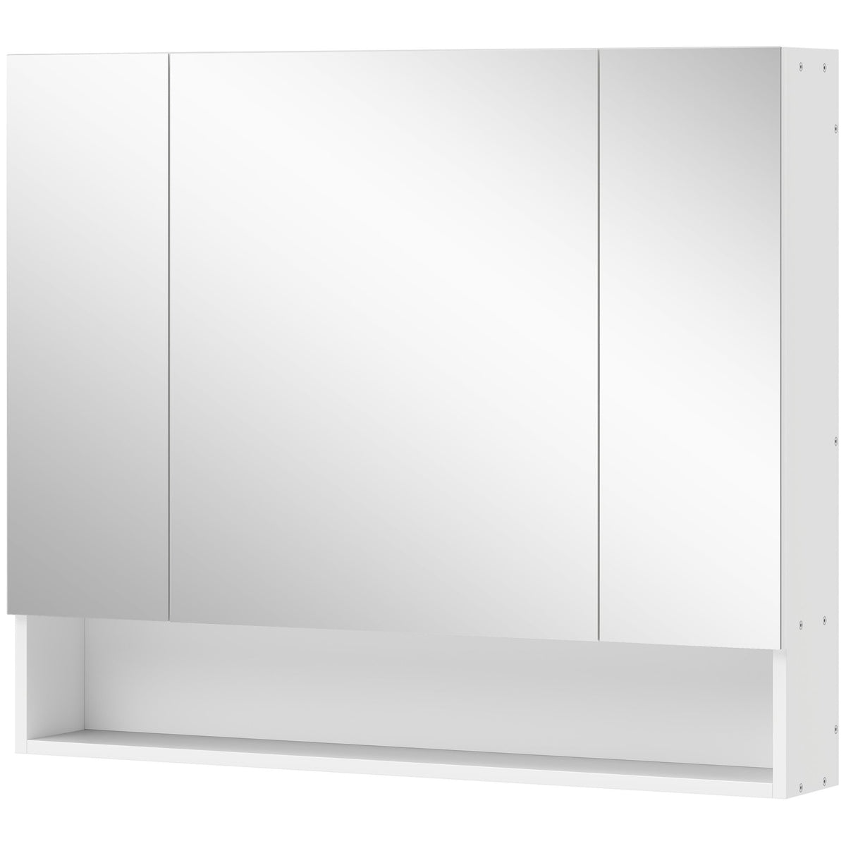 Wall Mounted Bathroom Medicine Cabinet with Mirror and Adjustable Shelves, Grey – view 8