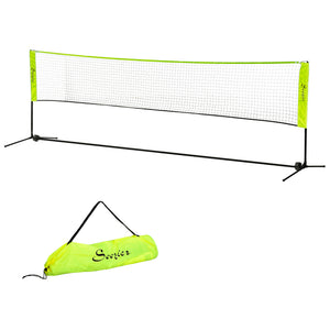 Soozier 10ft Badminton Net, Height Adjustable Outdoor Sports Net with Carry Bag, for Tennis, Pickleball and Volleyball