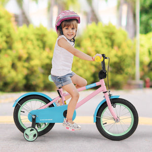 Kid's Bike with Adjustable Handlebar and Saddle Pink-14 Inches view 3