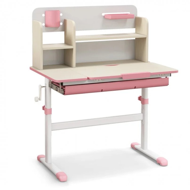 Kid's Room Bundle: Kids Study Desk and Wooden Cabinet view 3