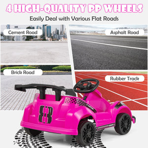 Kids 6V Ride On Go Cart with Remote Control and Safety Belt-Pink view 5
