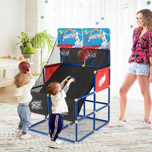 Kids Arcade Basketball Game Set with 4 Basketballs and Ball Pump view 2