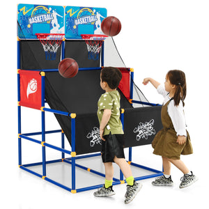 Kids Arcade Basketball Game Set with 4 Basketballs and Ball Pump view 4