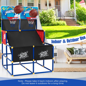 Kids Arcade Basketball Game Set with 4 Basketballs and Ball Pump view 6