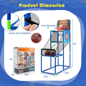 Kids Basketball Arcade Game with Electronic Scoreboard and Sound Effect view 3