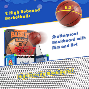 Kids Basketball Arcade Game with Electronic Scoreboard and Sound Effect view 5