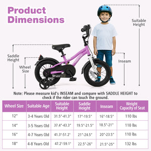 Kids Bike 12-Inch Children Training Bicycle with 2 Brake for 3-4 Years Old view 4