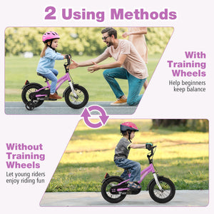 Kids Bike 12-Inch Children Training Bicycle with 2 Brake for 3-4 Years Old view 7