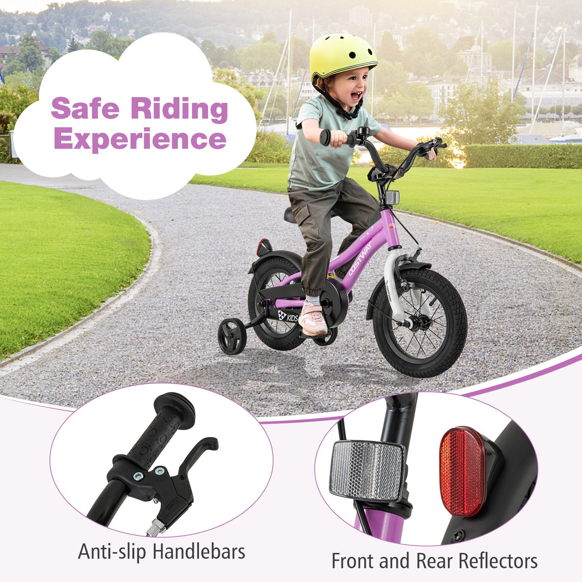 Kids Bike 12-Inch Children Training Bicycle with 2 Brake for 3-4 Years Old view 8