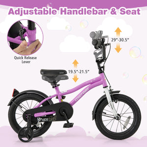 Kids Bike 14-Inch Children Training Bicycle with 2 Brake for 3-5 Years Old view 5