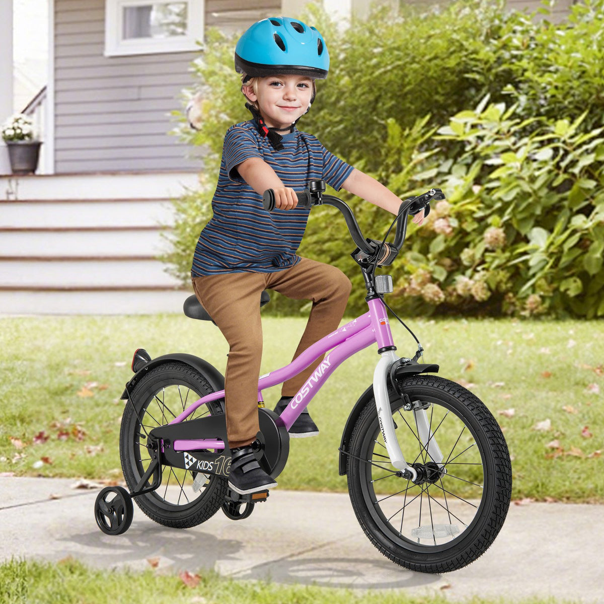 Kids Bike 16-Inch Children Training Bicycle with 2 Brake for 4-7 Years Old view 2