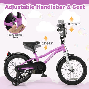 Kids Bike 16-Inch Children Training Bicycle with 2 Brake for 4-7 Years Old view 5