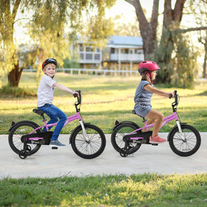 Kids Bike 18-Inch Children Training Bicycle with 2 Brake for 4-8 Years Old view 3