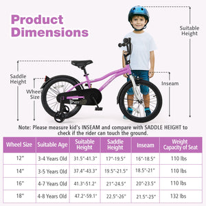 Kids Bike 18-Inch Children Training Bicycle with 2 Brake for 4-8 Years Old view 4
