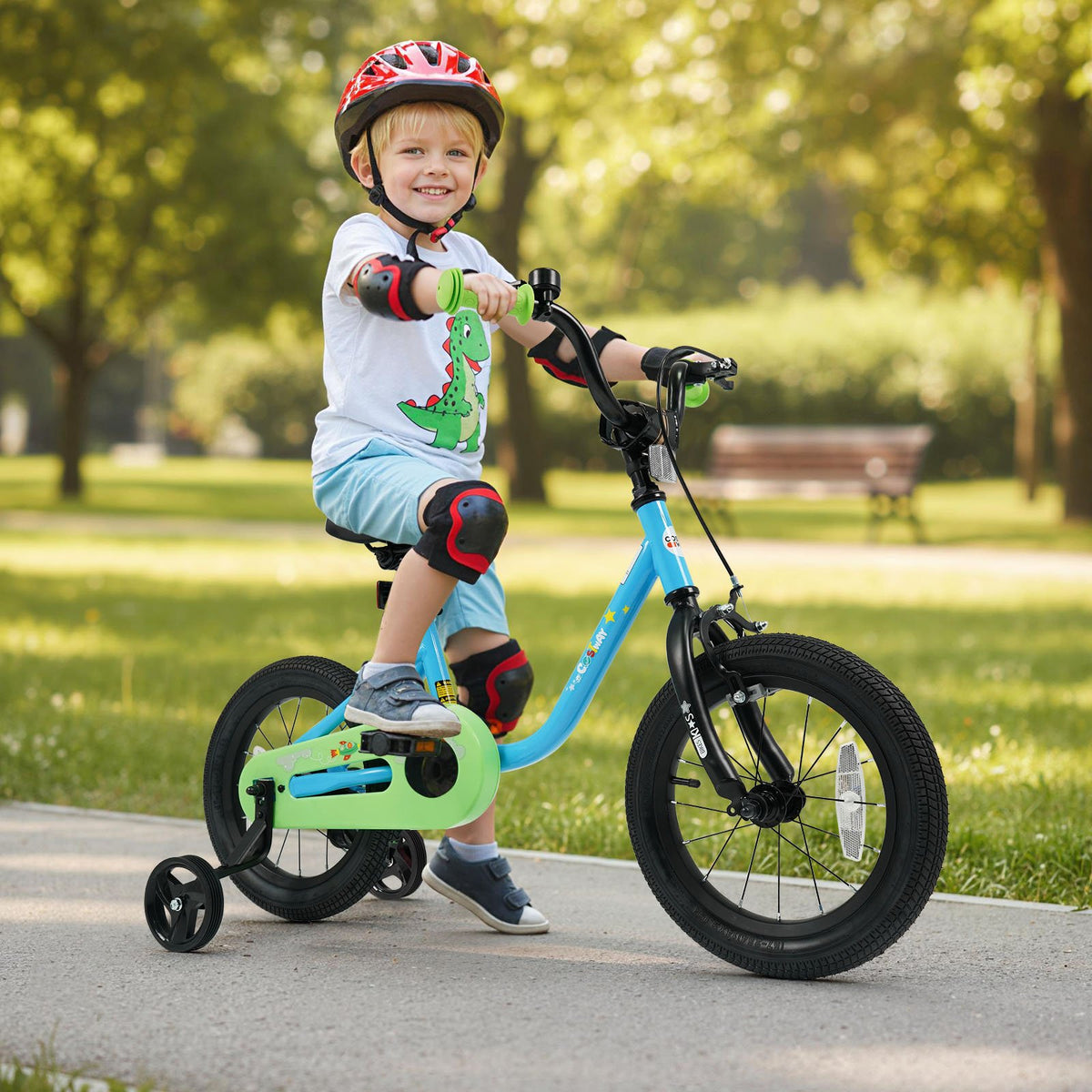 Kids Bike for 3-7 Years Old Boys and Girls 12/14/16-Inch Children Bicycle Blue-14 Inches view 3