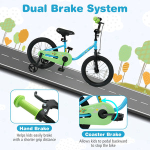 Kids Bike for 3-7 Years Old Boys and Girls 12/14/16-Inch Children Bicycle Blue-16 Inches view 5