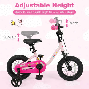 Kids Bike for 3-7 Years Old Boys and Girls 12/14/16-Inch Children Bicycle-Pink 12 Inch view 5