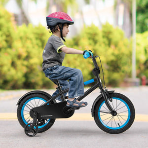 Kids Bike with Adjustable Handlebar and Saddle Black-14 inches view 3