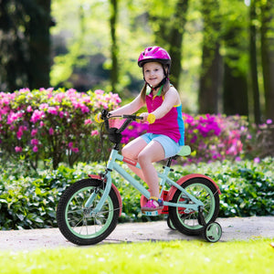 Kids Bike with Adjustable Handlebar and Saddle Blue-14 inches view 2
