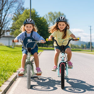 Kids Bike with Adjustable Handlebar and Saddle Blue-14 inches view 3