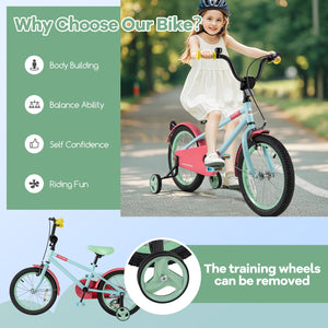 Kids Bike with Adjustable Handlebar and Saddle Blue-16 inches view 5
