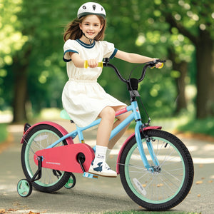 Kids Bike with Adjustable Handlebar and Saddle Blue-18 inches view 2