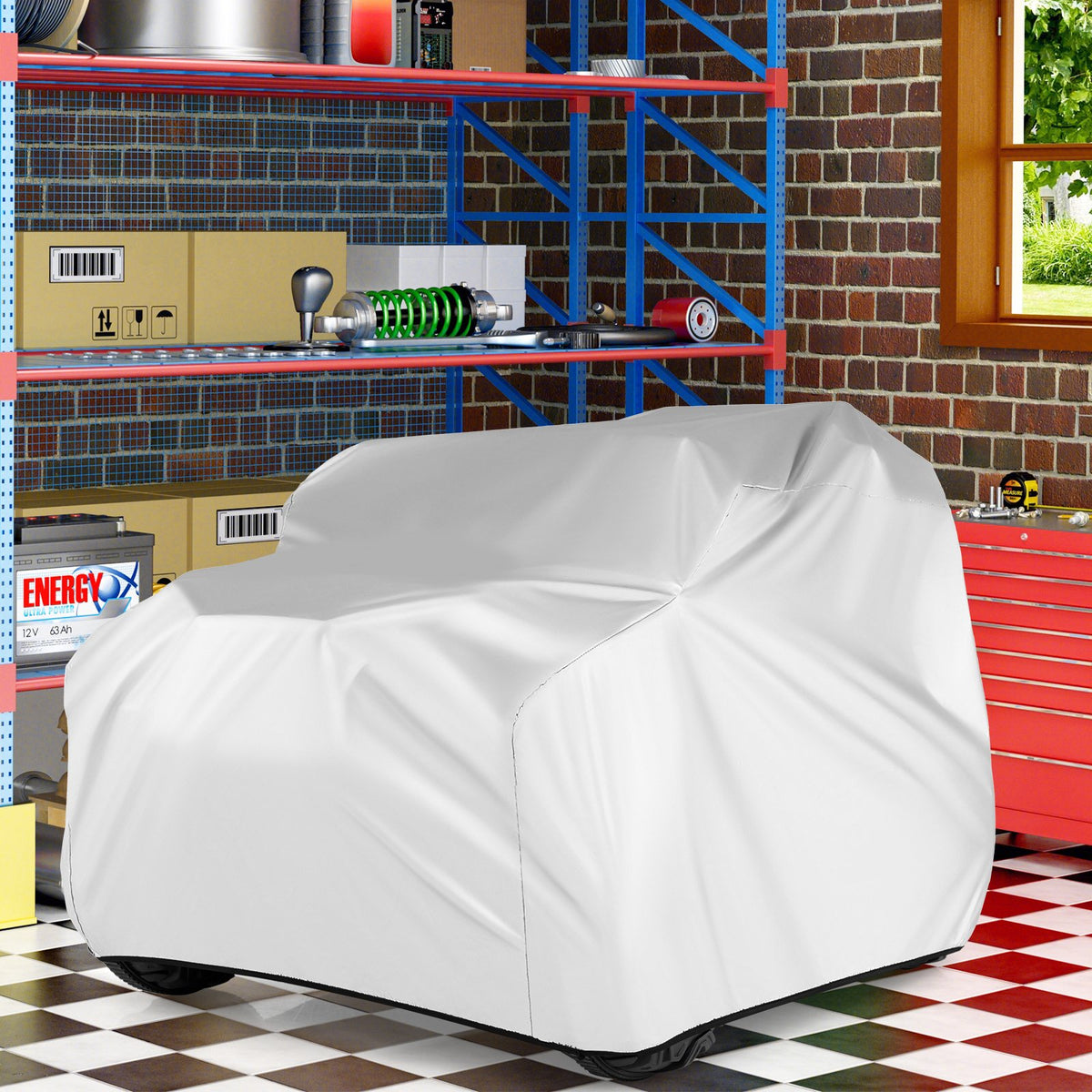 (Only Cover) Kids Car Cover for Power Ride-On Toy Car with Storage Bag view 2