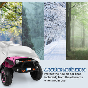 (Only Cover) Kids Car Cover for Power Ride-On Toy Car with Storage Bag view 6