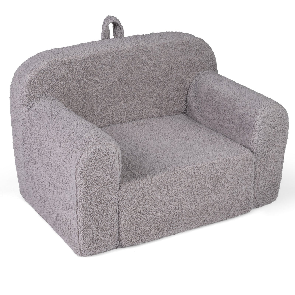 Kids Couch Portable Toddler Sofa with Anti-slip Base-Gray