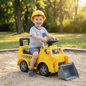 Kids Digger Ride on Truck with Shovel and Under-Seat Compartment view 2