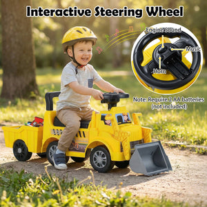 Kids Digger Ride on Truck with Shovel and Under-Seat Compartment view 9