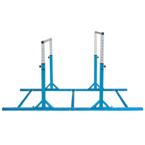 Kids Double Horizontal Bars Gymnastic Training Parallel Bars Adjustable-Blue view 4