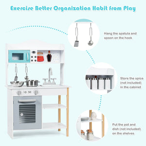 Kids Kitchen Cookware Pretend Cooking Food Play Set view 6