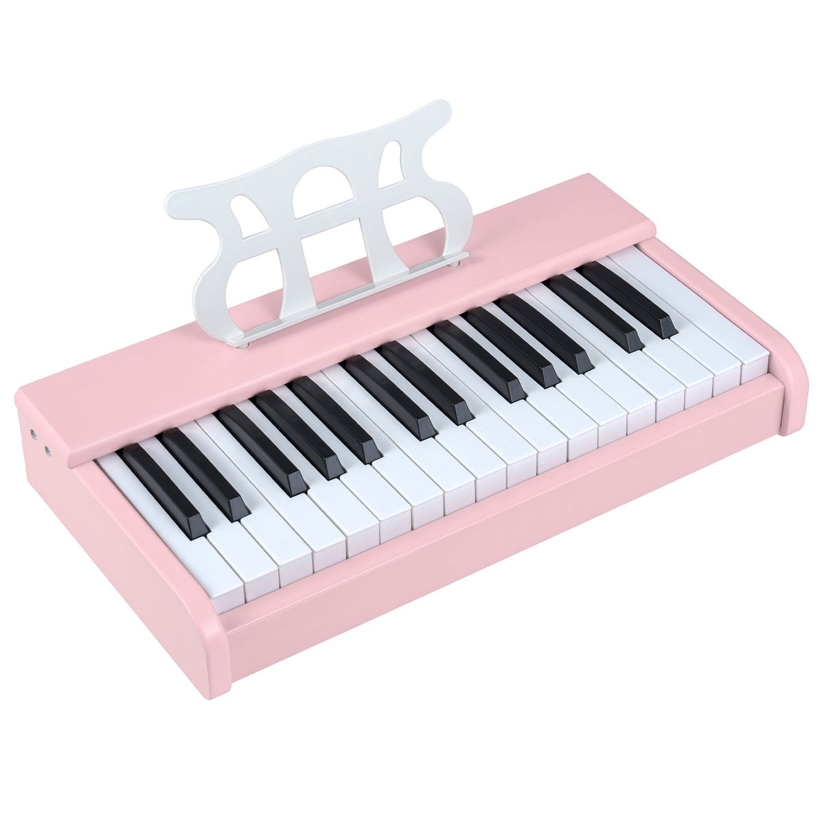 Kids Piano Keyboard 30 Keys Digital Piano with Music Stand for 3+ Years Old Beginners-Pink
