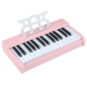 Kids Piano Keyboard 30 Keys Digital Piano with Music Stand for 3+ Years Old Beginners-Pink
