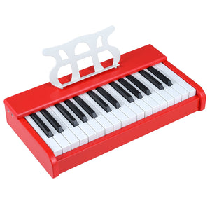 Kids Piano Keyboard 30 Keys Digital Piano with Music Stand for 3+ Years Old Beginners-Red