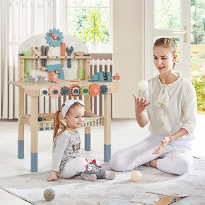 Kids Play Tool Workbench with Realistic Accessories view 3