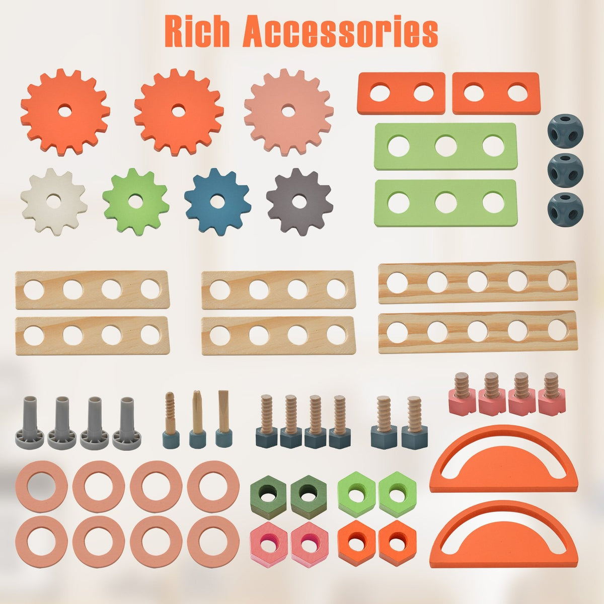 Kids Play Tool Workbench with Realistic Accessories view 6