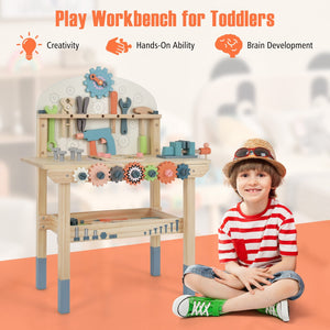 Kids Play Tool Workbench with Realistic Accessories view 9