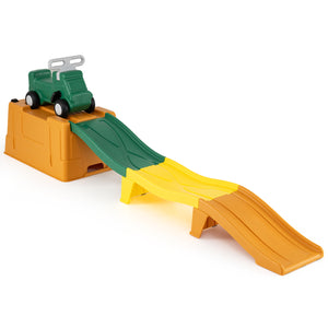 Kids Ride on Toy with Storage Box and Downhill Race Tracks-Coffee view 4