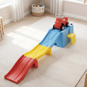 Kids Ride on Toy with Storage Box and Downhill Race Tracks-Multicolor view 6