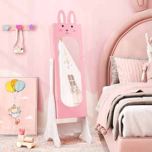 Kids Room Furniture Set with Princess Vanity Table and Chair-Pink view 2