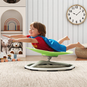Kids Sensory Swivel Chair Cat Claw 360° Spinning Chair with Non-Slip Metal Base-Green view 3