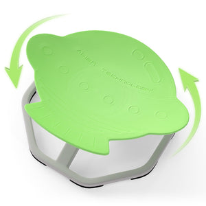 Kids Sensory Swivel Chair Elephant 360° Spinning Chair with Non-Slip Metal Base-Green view 4