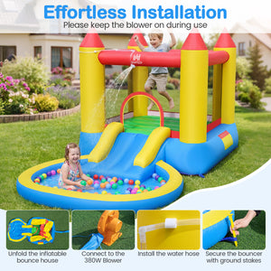 Kids Water Park Wet Dry with Splash Pool and 380W Blower view 7