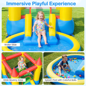 Kids Water Park Wet Dry with Splash Pool and 380W Blower view 9