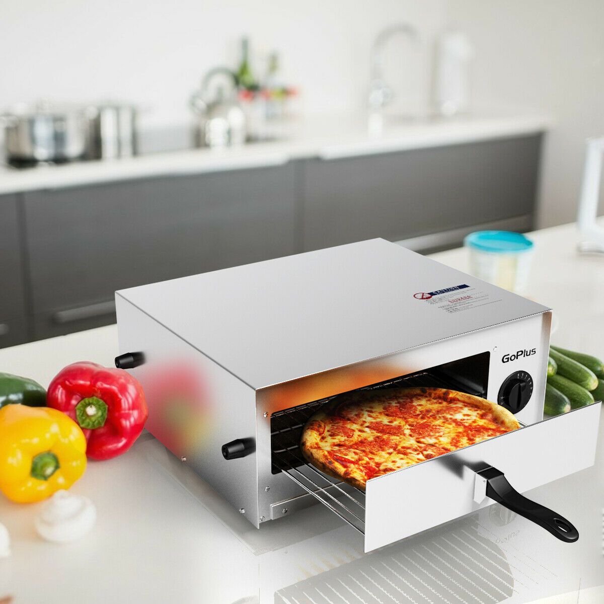 Kitchen Commercial Pizza Oven Stainless Steel Pan view 2
