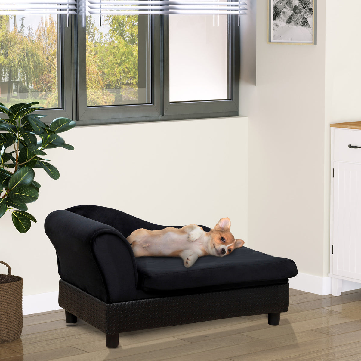 Pet Sofa Dog Couch Chaise Lounge Pet Bed with Storage Function Small Sized Dog Various Cat Sponge Cushioned – view 14
