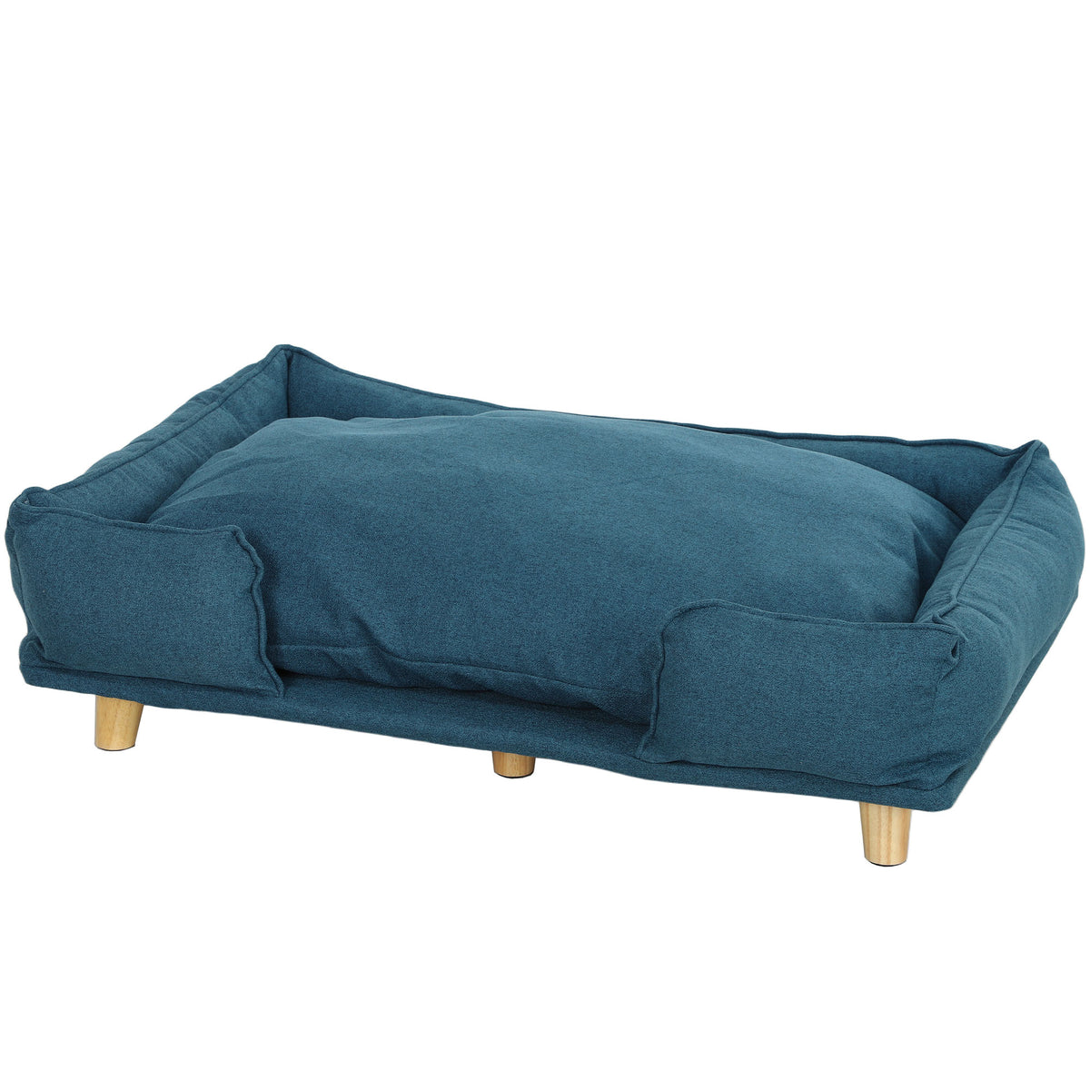 Washable Dog Sofa for Large Dogs, Elevated Pet Couch with Anti-slip Foot Pads, Dark Grey
