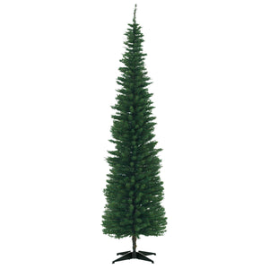 6 FT Christmas Tree Classic Tree Holiday Indoor Decoration, with Stable Plastic Base, White